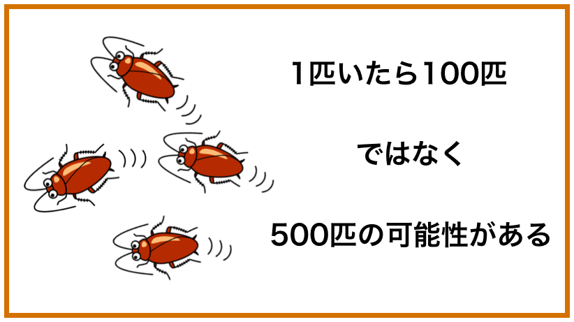 ゴキブリに電気つけて寝るは効果無し！１匹いたら500匹
